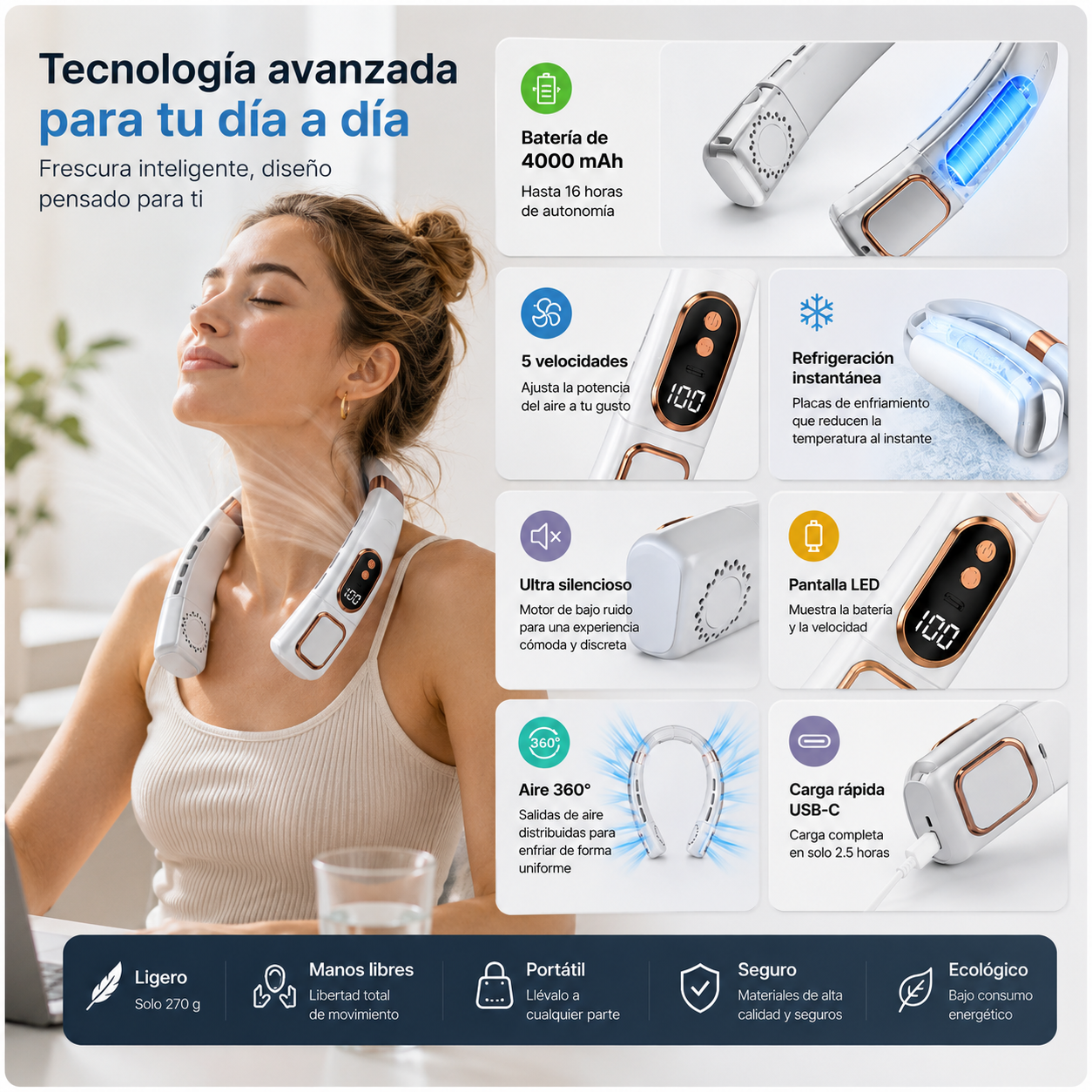 Airflow™ | Smart Neck Fan