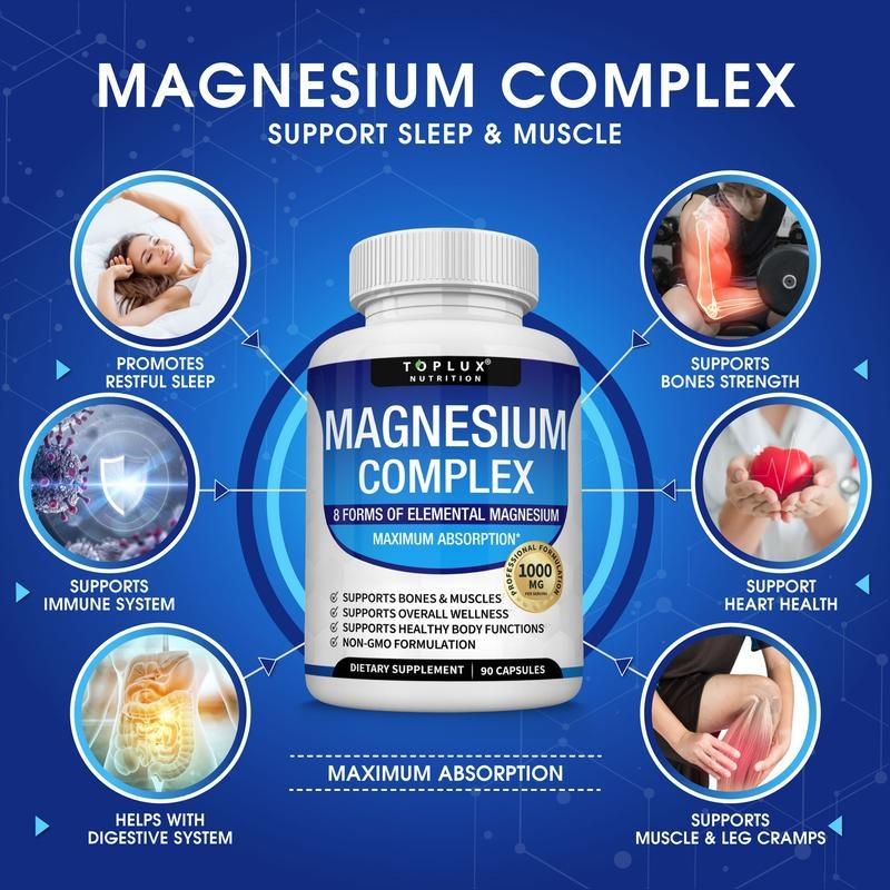8-Element Magnesium Complex Supplement 1000mg