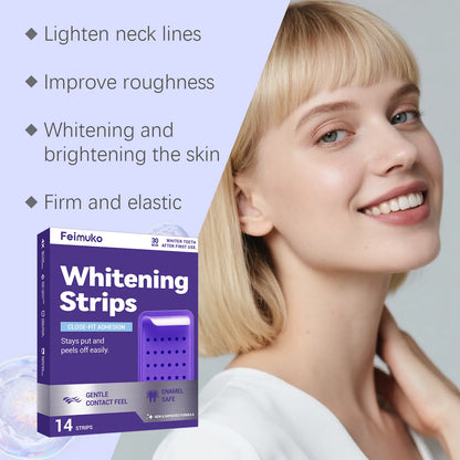 Purple Teeth Whitening Strips Oral Cleaning 