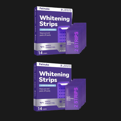 Purple Teeth Whitening Strips Oral Cleaning 