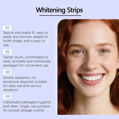 Purple Teeth Whitening Strips Oral Cleaning 